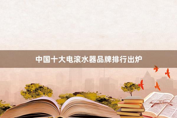 中国十大电滚水器品牌排行出炉